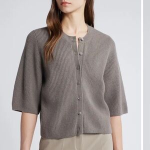 & Other Stories 100% Merino Wool Ribbed Cardigan Sweater | Size S